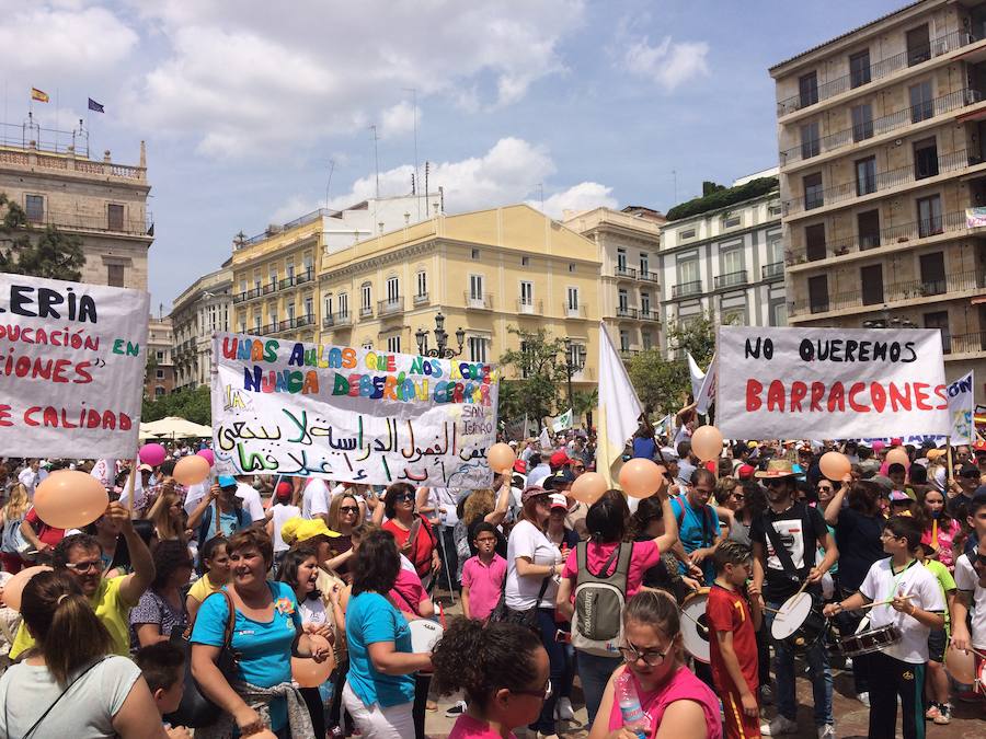 Manifestación por la libertad educativa en Valencia