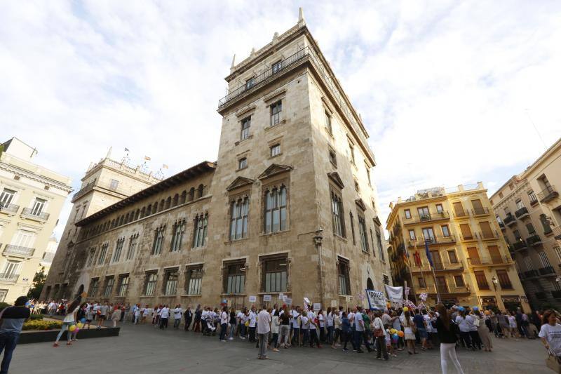 Una cadena humana en Valencia por la libertad educativa