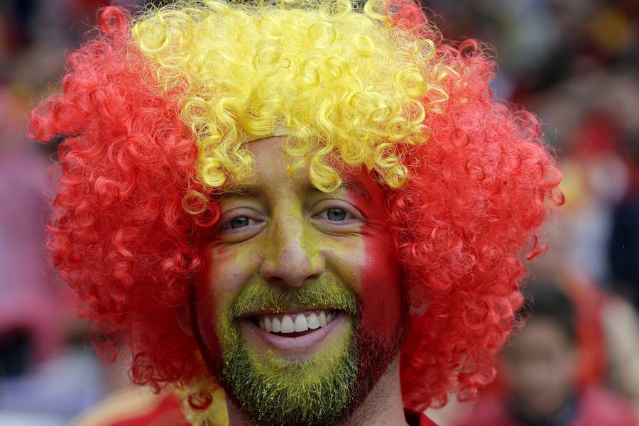 Fotos de la afición española en Francia