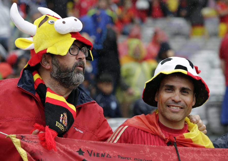 Fotos de la afición española en Francia