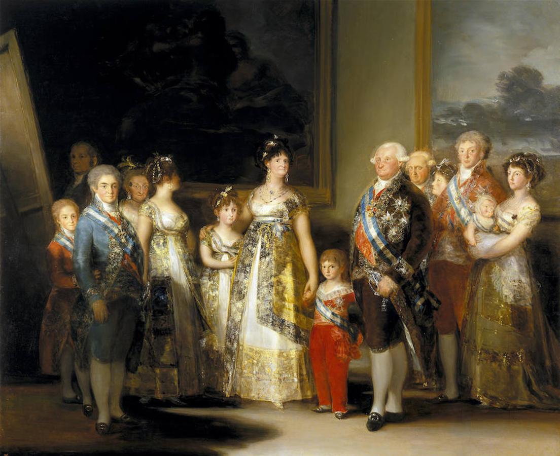 La familia de Carlos IV de Goya. 