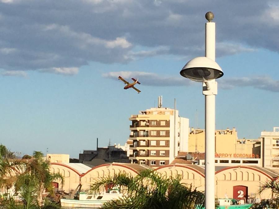 Fotos del incendio en Terrateig (16-06-2016)