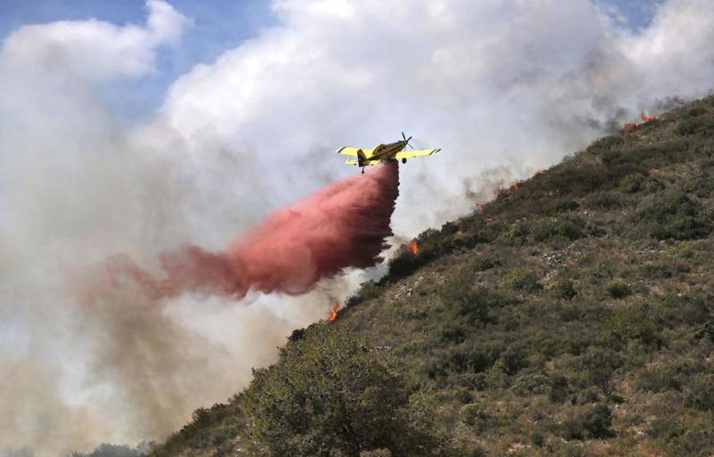 Fotos del incendio en Bolbaite, Chella, Anna, Cotes y Sellent