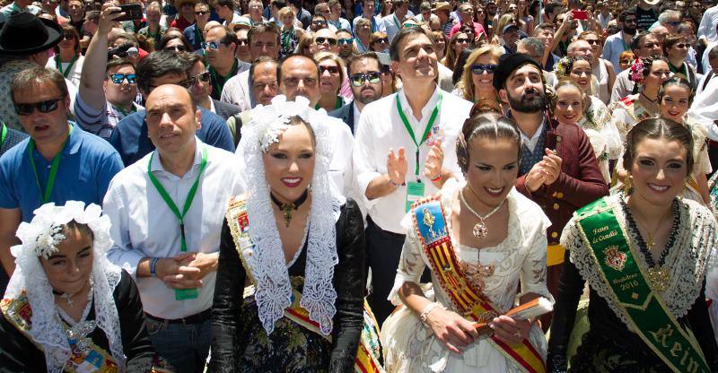 Muchas nueces y poco ruido en la sexta mascletá de Hogueras