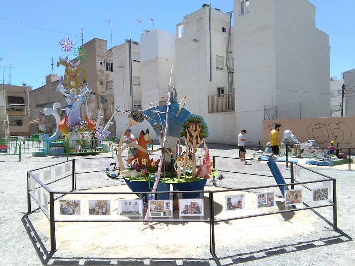 Todo listo para la cremà de Fogueres en el Raval