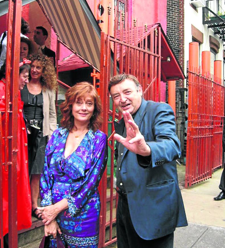 Con Susan Sarandon. 