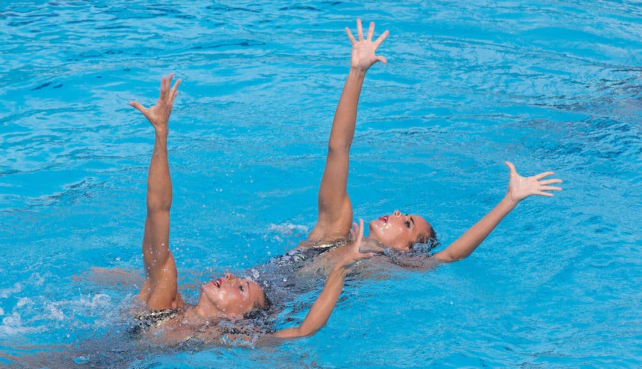 Dúo final del Trofeo Infantas de natación sincronizada en Alicante