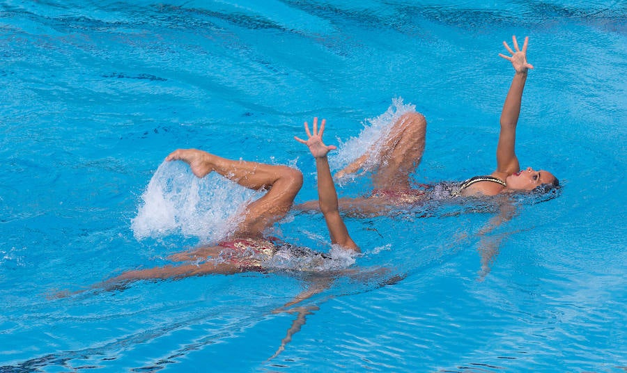 Dúo final del Trofeo Infantas de natación sincronizada en Alicante