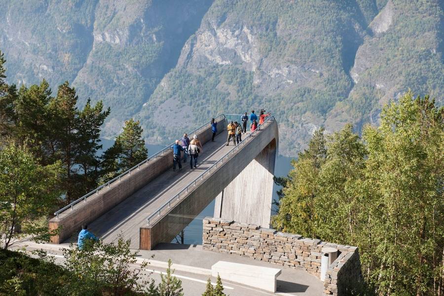 Mirador de Stegastein, en Aurland. 