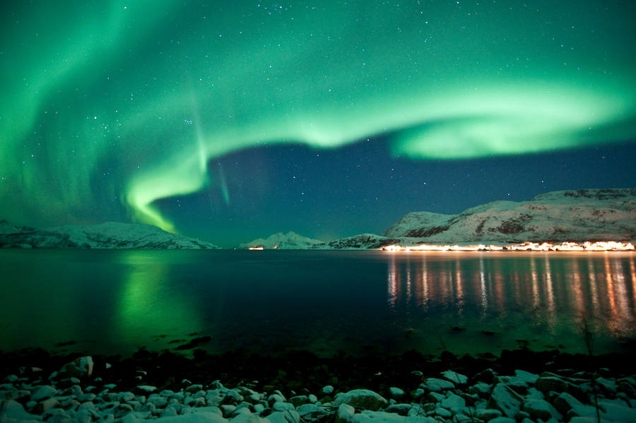 Las auroras boreales desde Tromsø. 