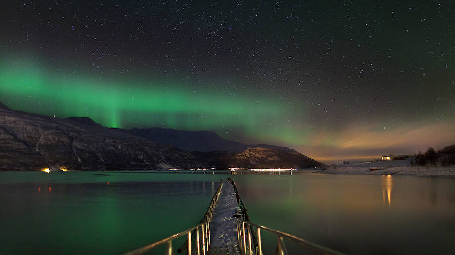 Las auroras boreales desde Tromsø. 