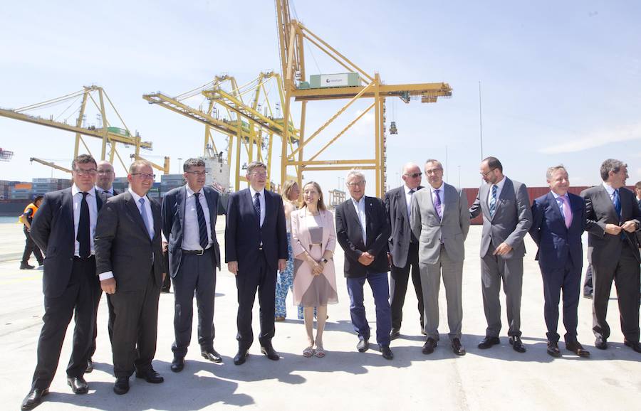 Fotos de la inauguración del nuevo muelle Costa en el puerto de Valencia