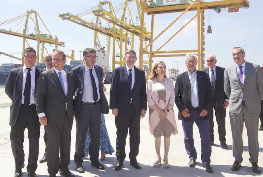 Fotos de la inauguración del nuevo muelle Costa en el puerto de Valencia