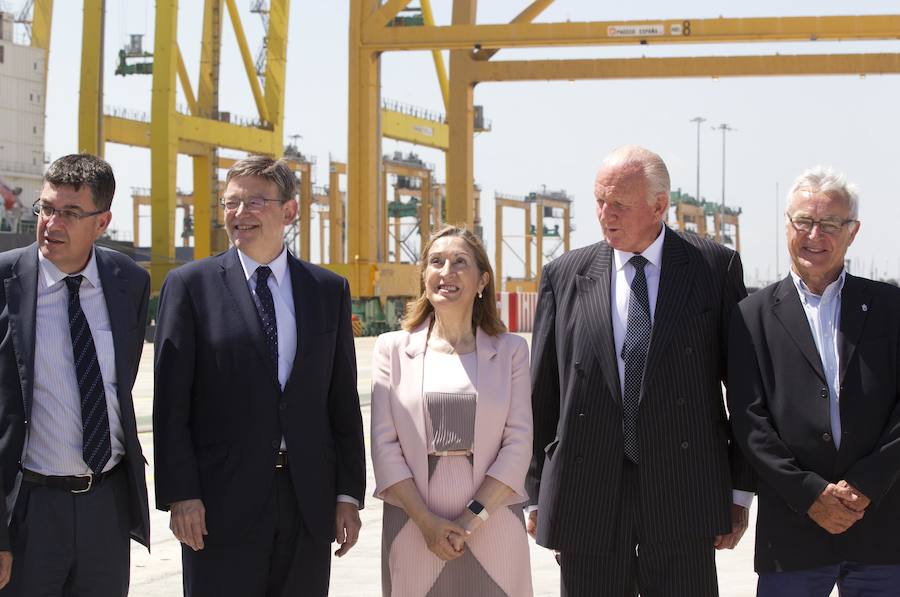 Fotos de la inauguración del nuevo muelle Costa en el puerto de Valencia