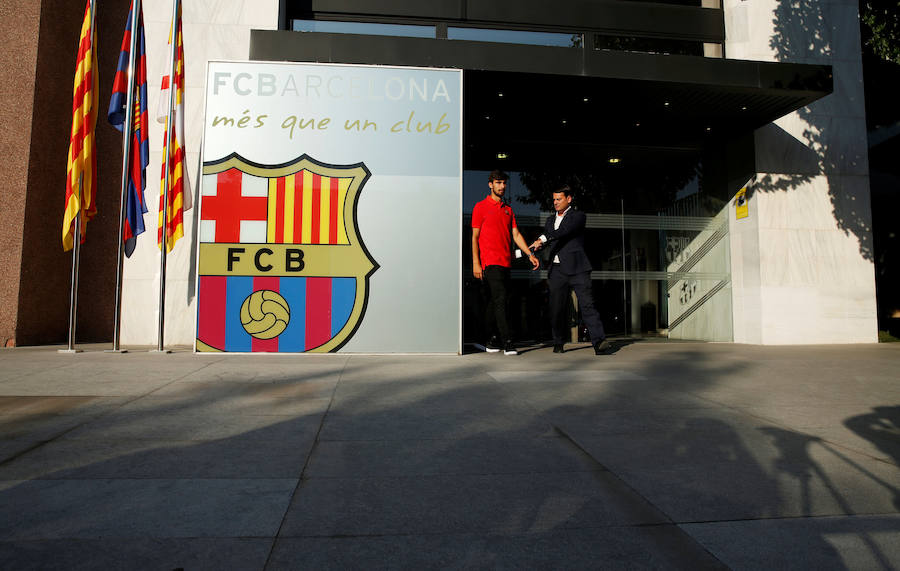Fotos de la presentación del nuevo jugador del FC Barcelona, André Gomes