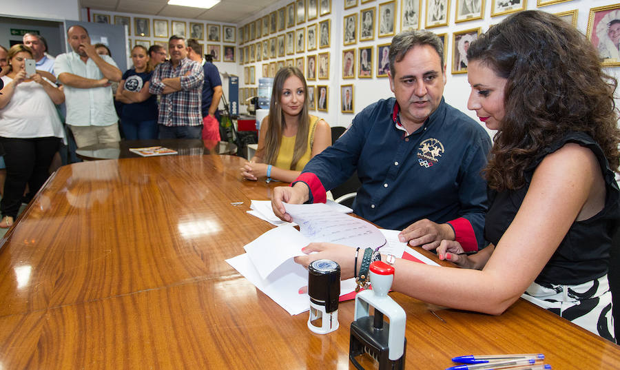 Presentación de la candidatura de Manolo Jiménez a la reelección como presidente de Hogueras