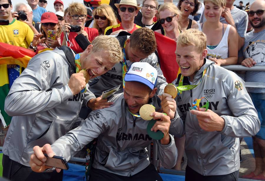 Alemania gana el oro en el K4 1000 m de canotaje; España quinta