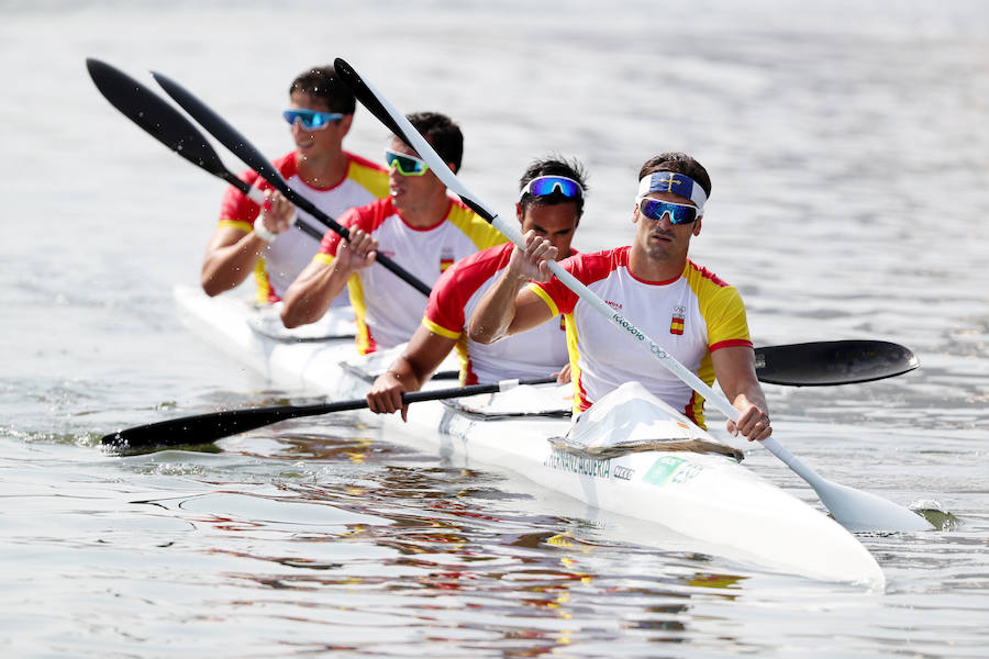 Alemania gana el oro en el K4 1000 m de canotaje; España quinta