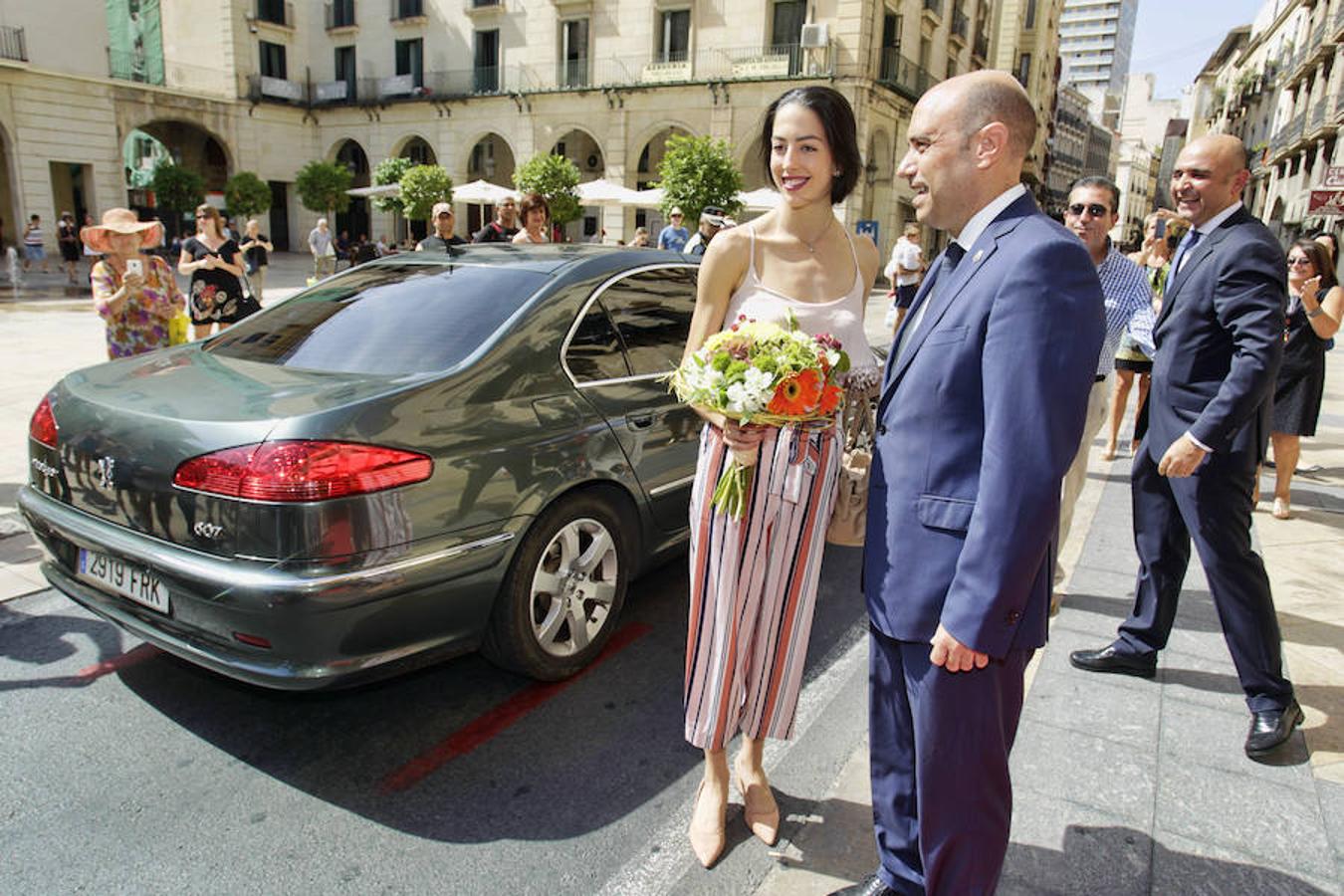 Recepción de la gimnasta alicantina Alejandra Quereda en el Ayuntamiento