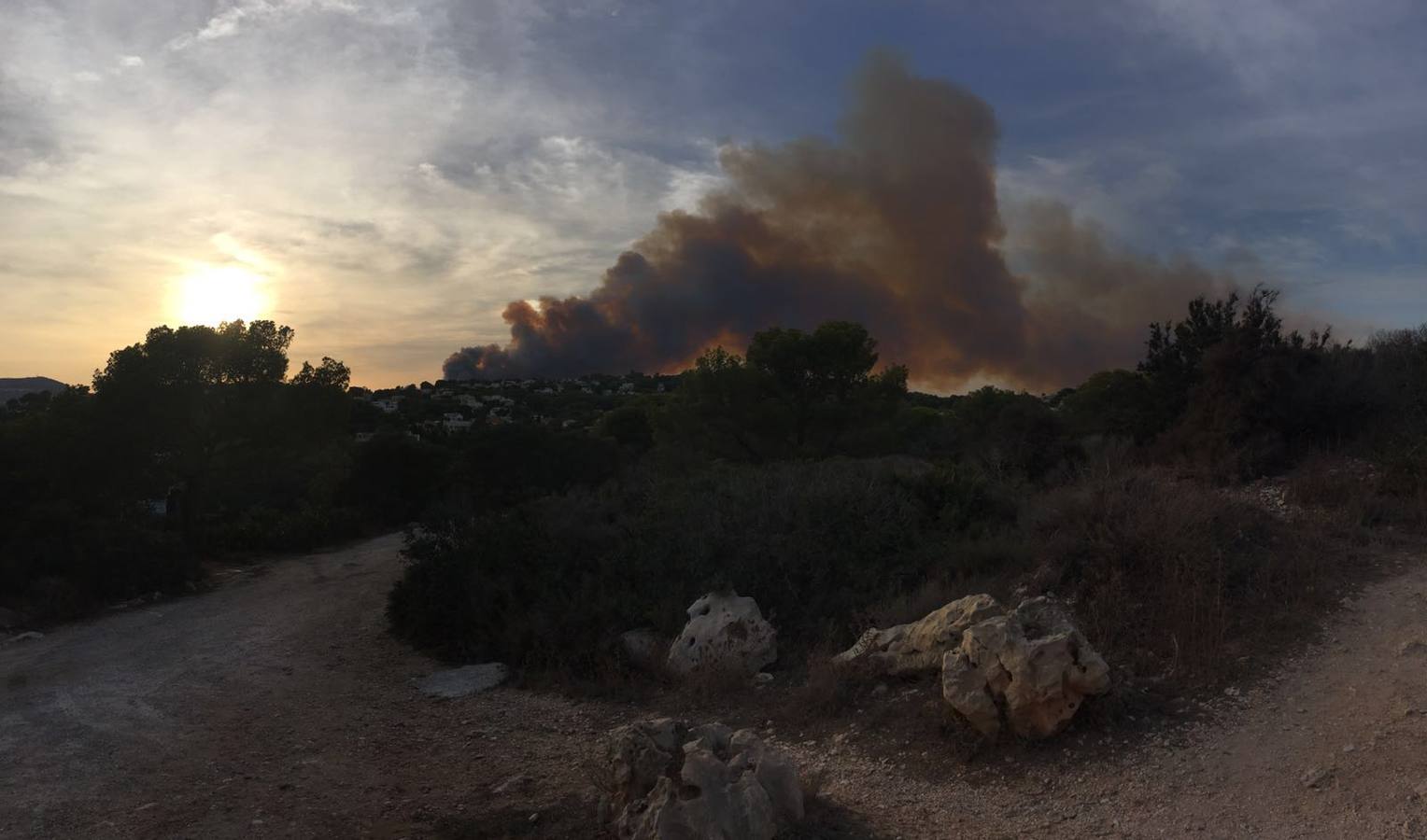 Fotos del incendio de la Granadella, en Xàbia y Benitatxell