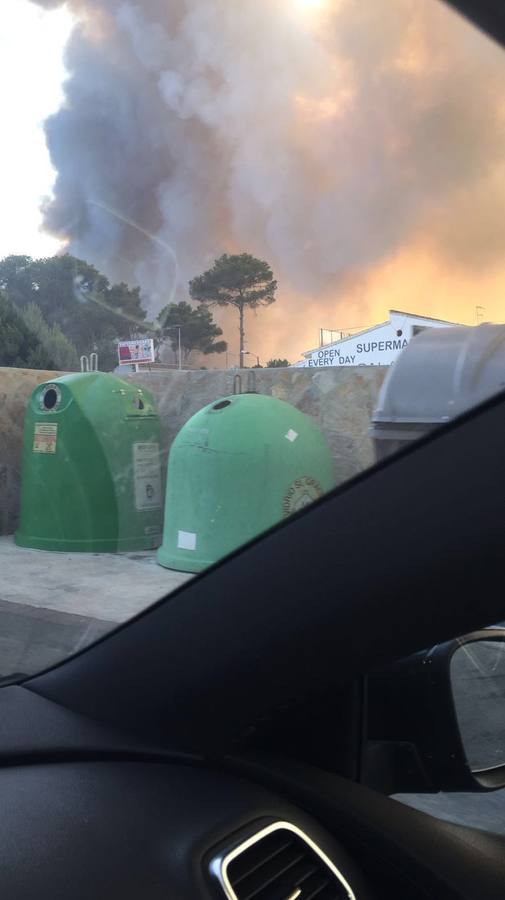 Fotos del incendio de la Granadella, en Xàbia y Benitatxell