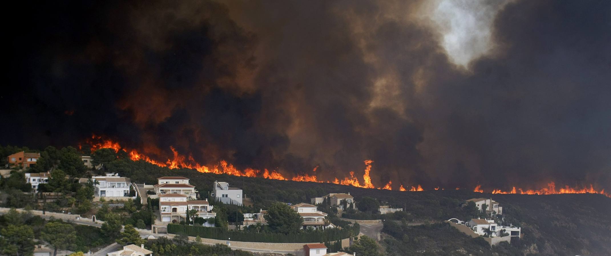 Fotos del incendio de la Granadella, en Xàbia y Benitatxell