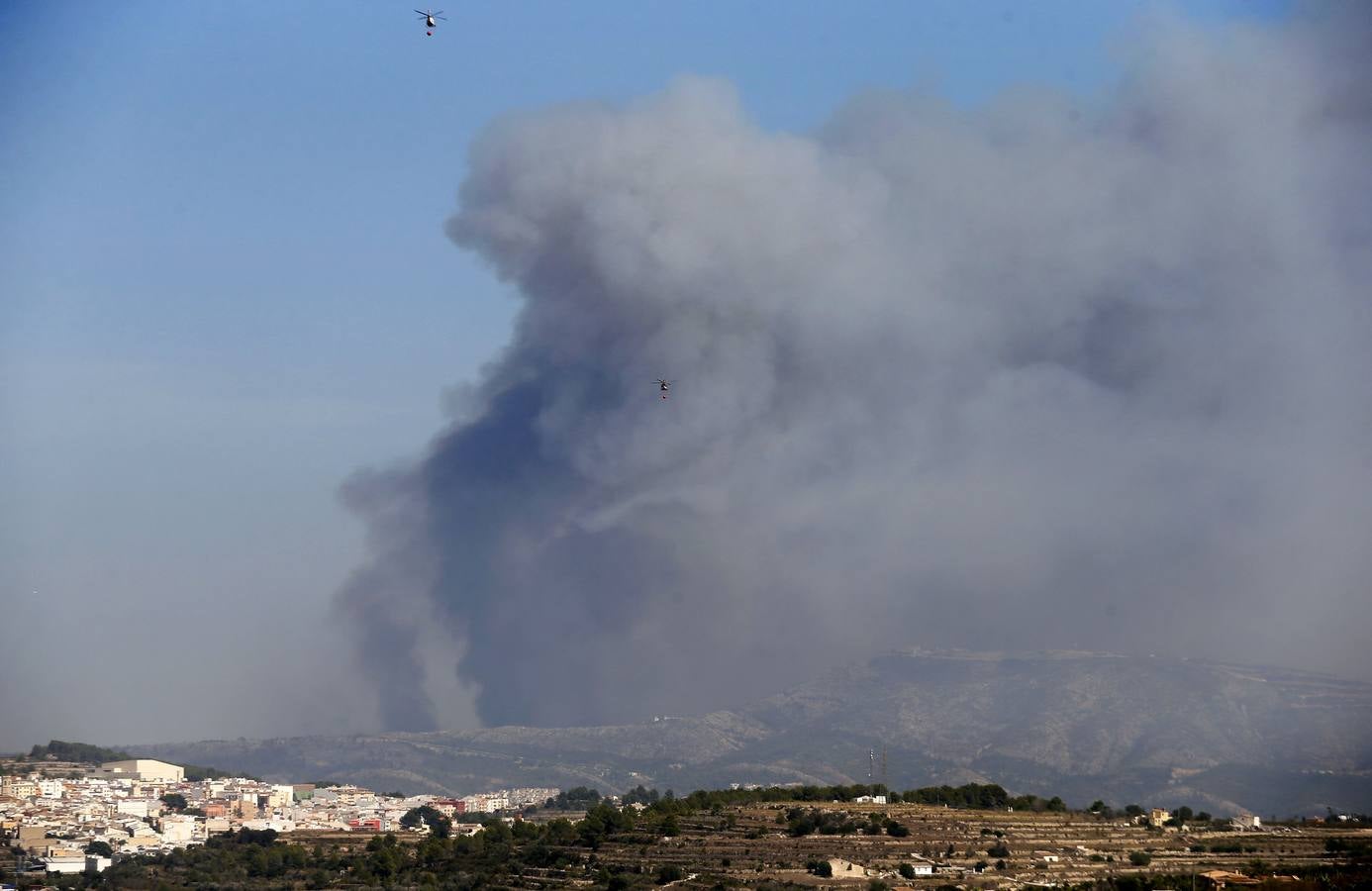 Fotos del incendio de la Granadella, en Xàbia y Benitatxell