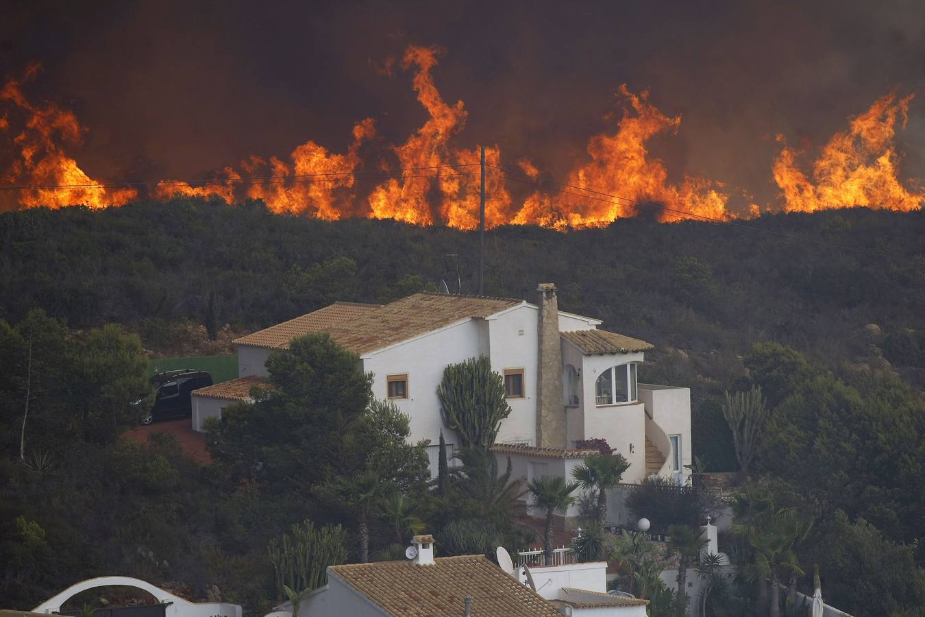 Fotos del incendio de la Granadella, en Xàbia y Benitatxell