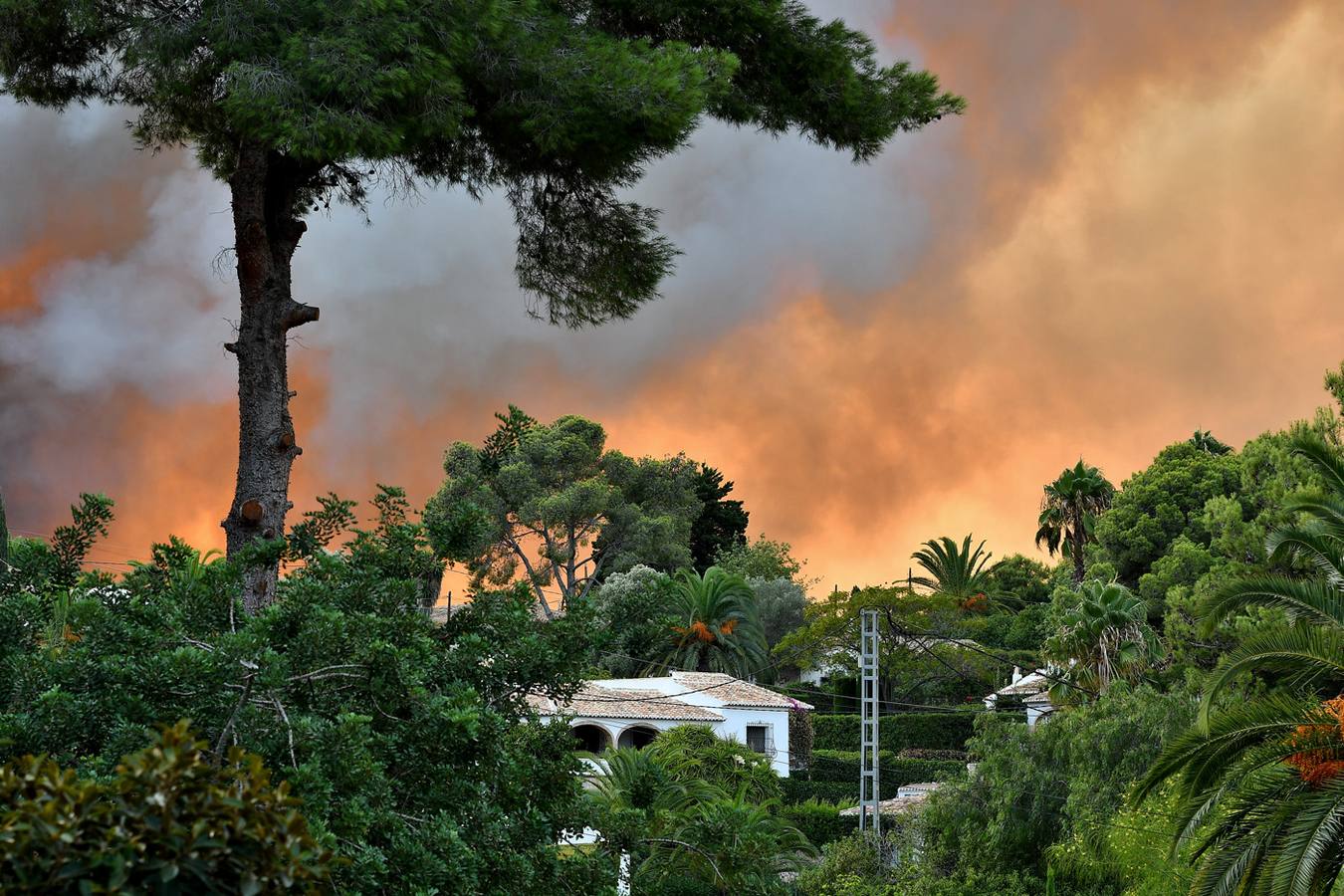 Fotos del incendio de la Granadella, en Xàbia y Benitatxell