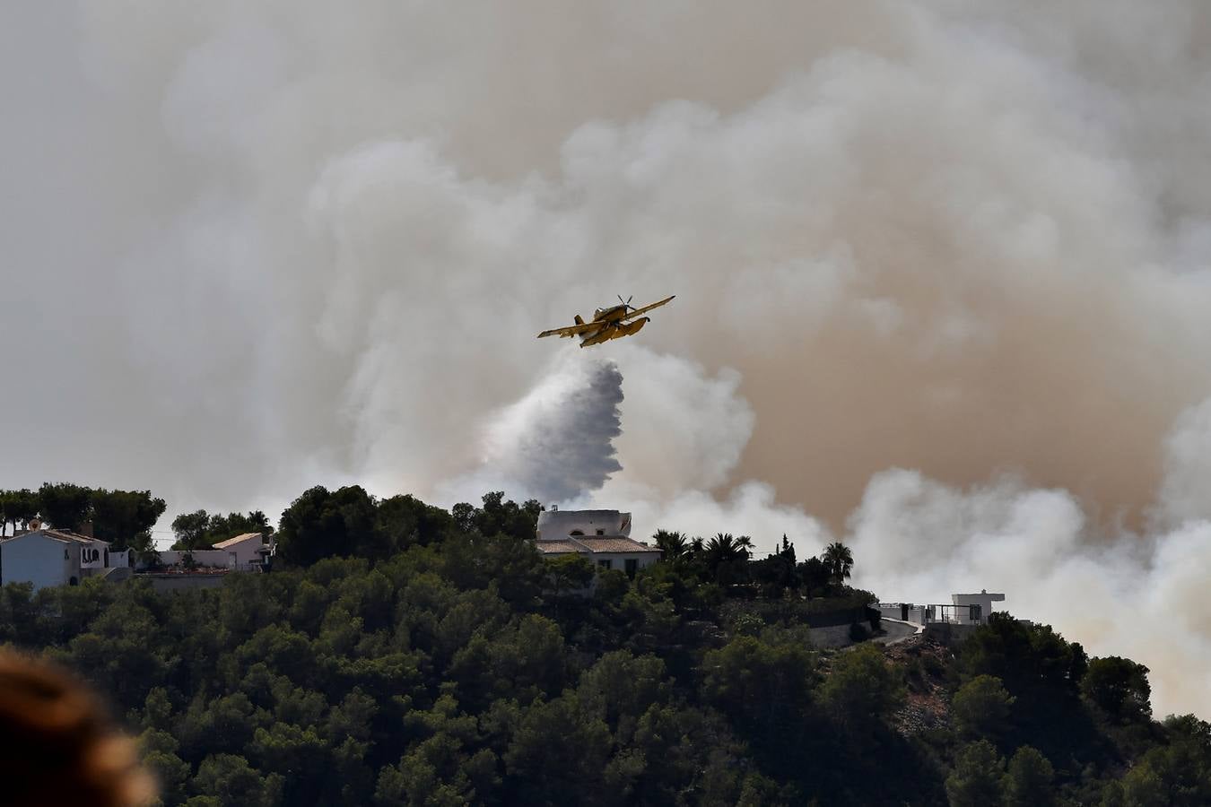 Fotos del incendio de la Granadella, en Xàbia y Benitatxell