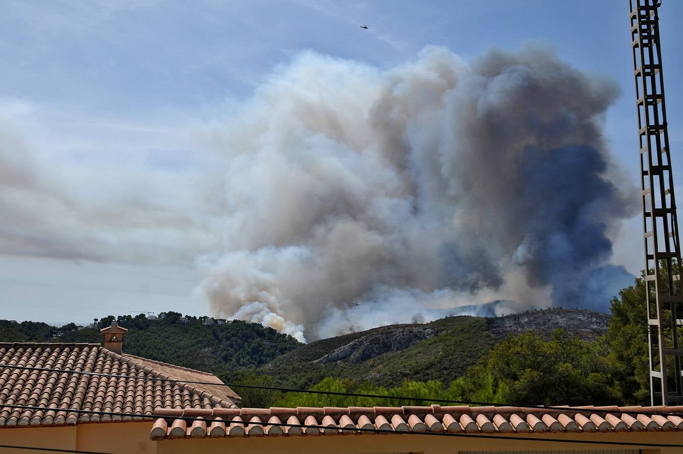 Fotos del incendio de la Granadella, en Xàbia y Benitatxell