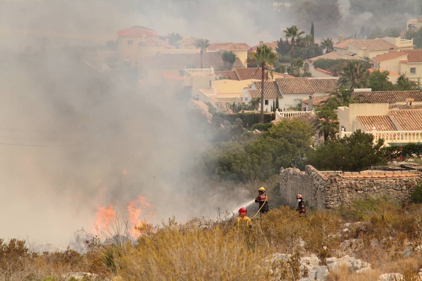 Fotos del incendio de la Granadella, en Xàbia y Benitatxell