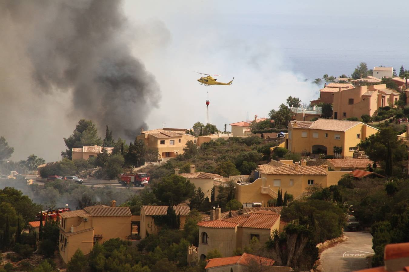 Fotos del incendio de la Granadella, en Xàbia y Benitatxell