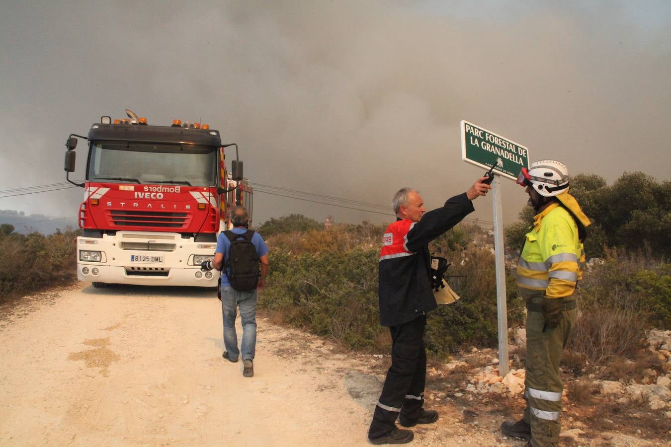 Fotos del incendio de la Granadella, en Xàbia y Benitatxell