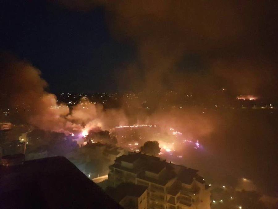 Fotos del incendio de la Granadella, en Xàbia y Benitatxell