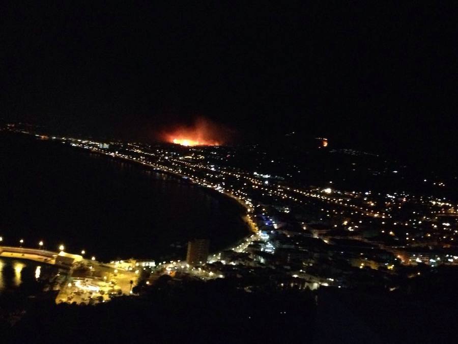 Fotos del incendio de la Granadella, en Xàbia y Benitatxell