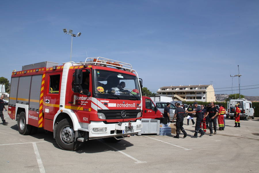 Fotos del incendio de la Granadella, en Xàbia y Benitatxell