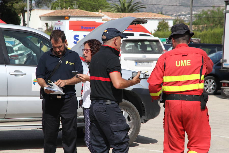 Fotos del incendio de la Granadella, en Xàbia y Benitatxell