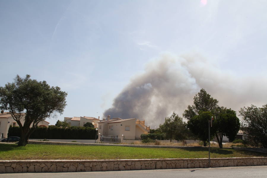 Fotos del incendio de la Granadella, en Xàbia y Benitatxell