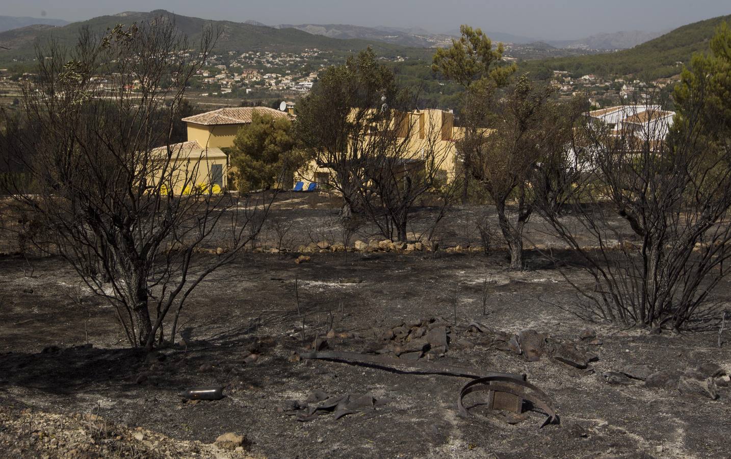 Fotos del incendio de la Granadella, en Xàbia y Benitatxell