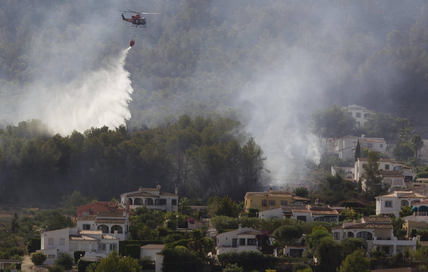 Fotos del incendio de la Granadella, en Xàbia y Benitatxell