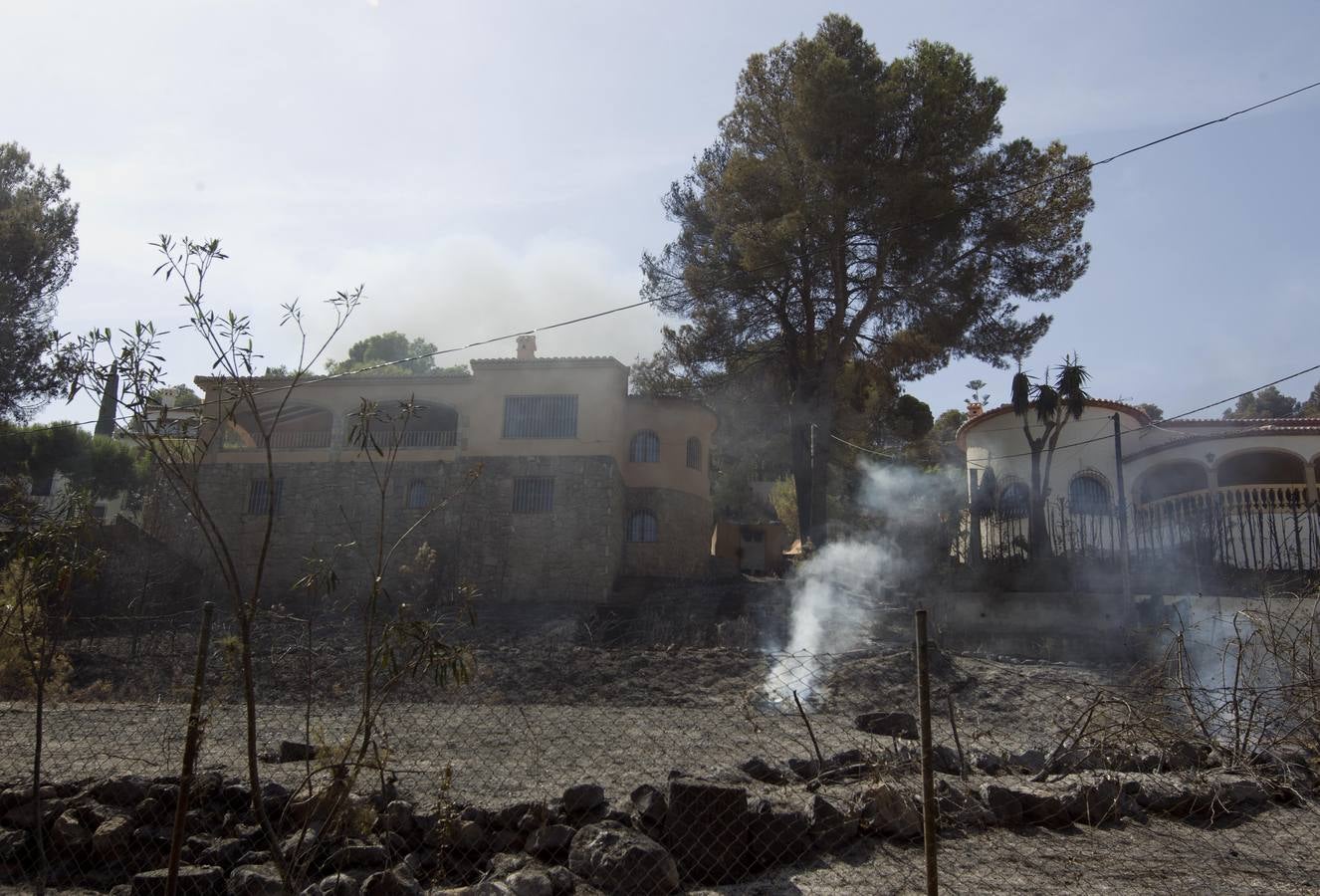 Fotos del incendio de la Granadella, en Xàbia y Benitatxell