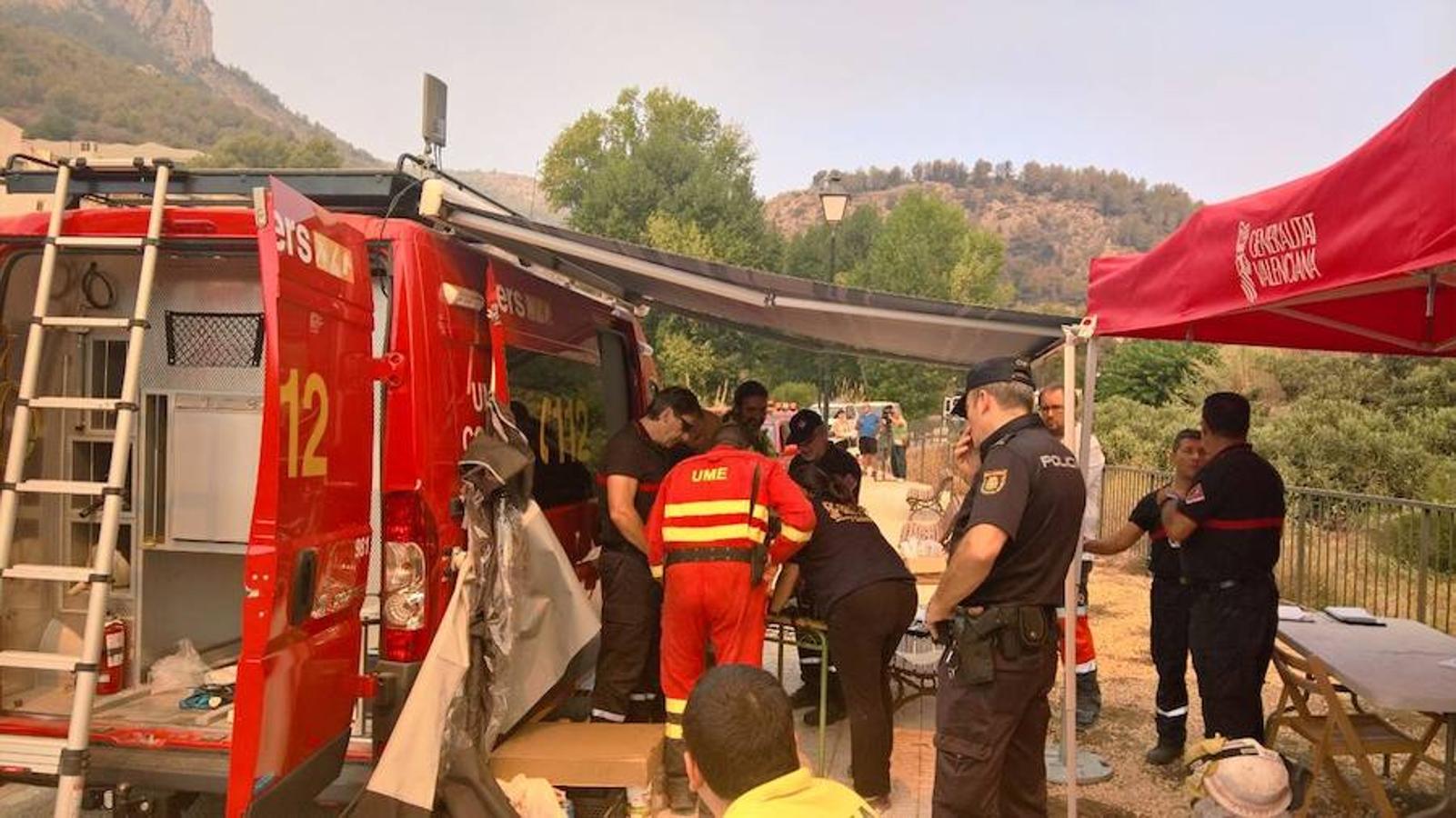 El fuego amenaza la sierra de Bernia