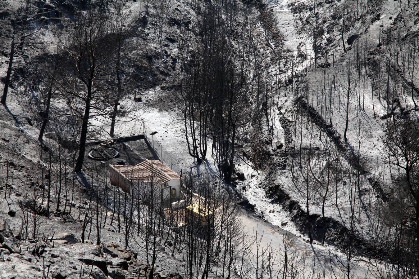 Fotos del incendio de la Granadella, en Xàbia y Benitatxell