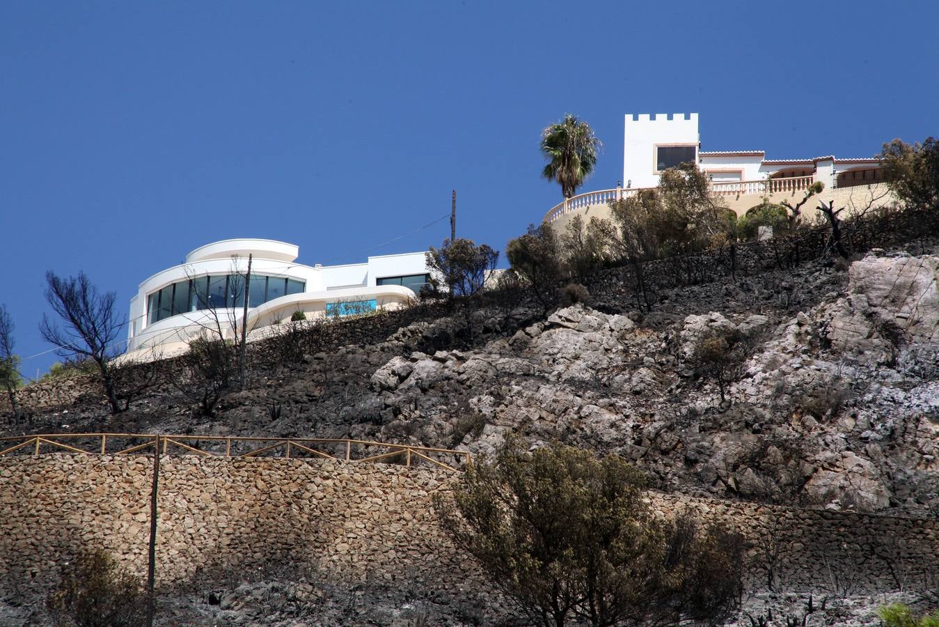 Fotos del incendio de la Granadella, en Xàbia y Benitatxell