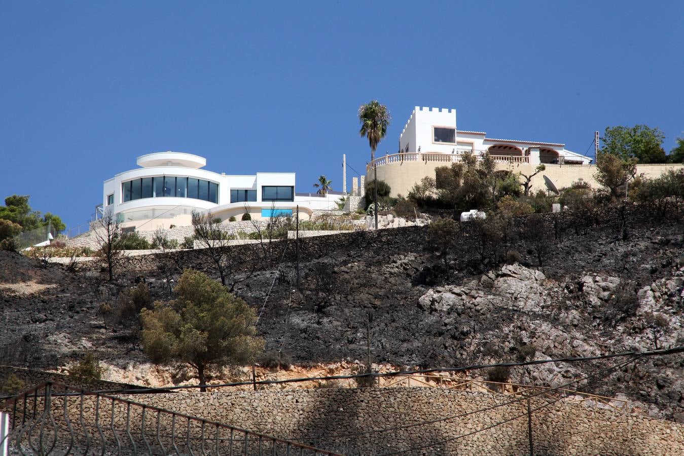 Fotos del incendio de la Granadella, en Xàbia y Benitatxell