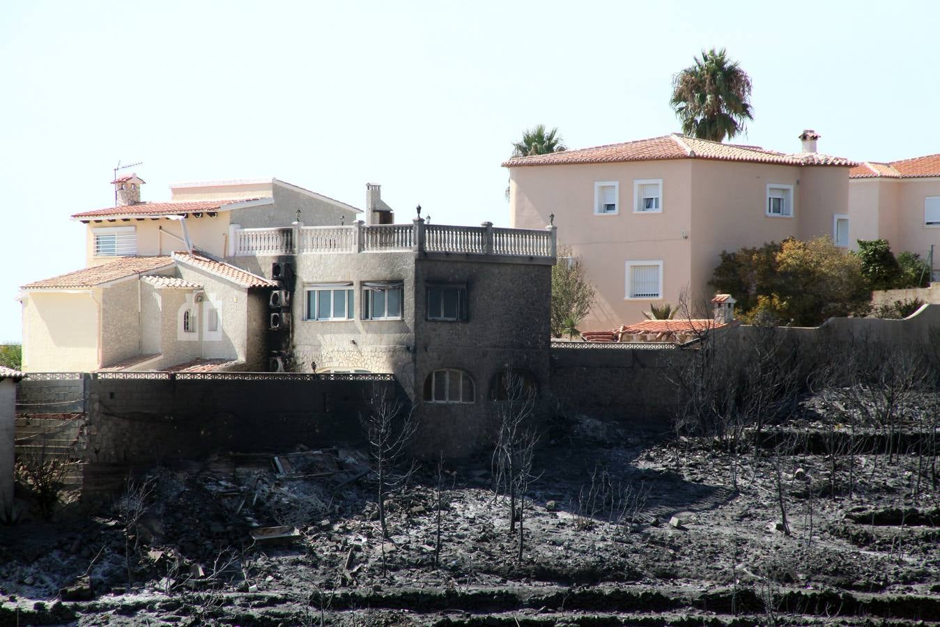 Fotos del incendio de la Granadella, en Xàbia y Benitatxell