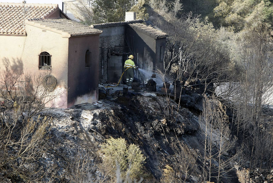 Fotos del incendio de la Granadella, en Xàbia y Benitatxell