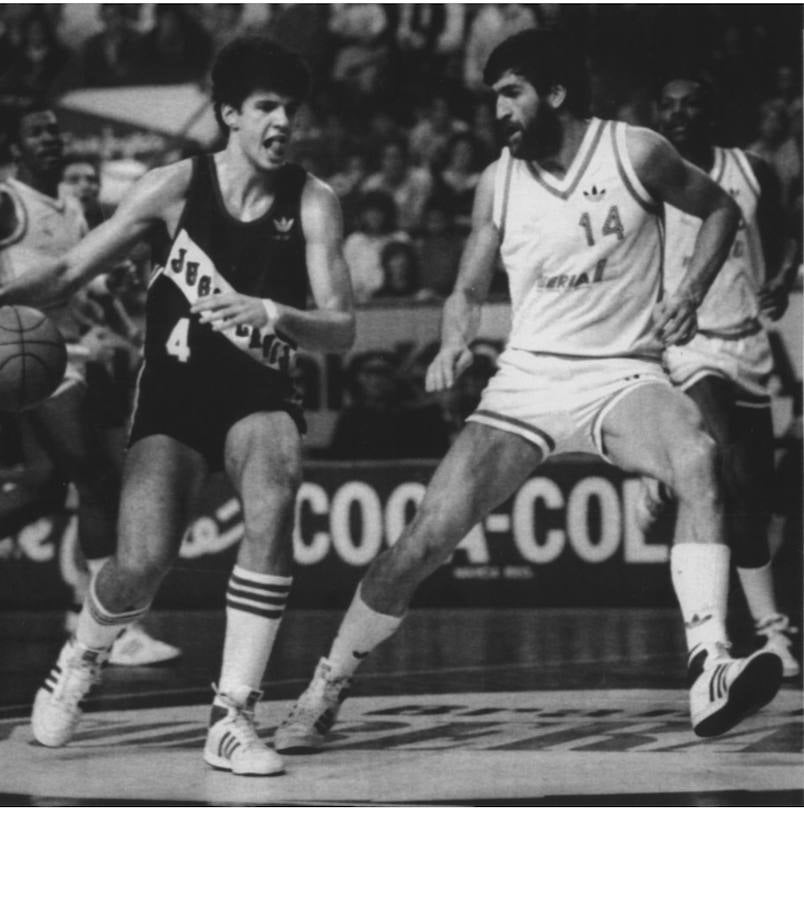 Fernando Martín y Drazen Petrovic. En la foto, Petrovic y López Iturriaga.