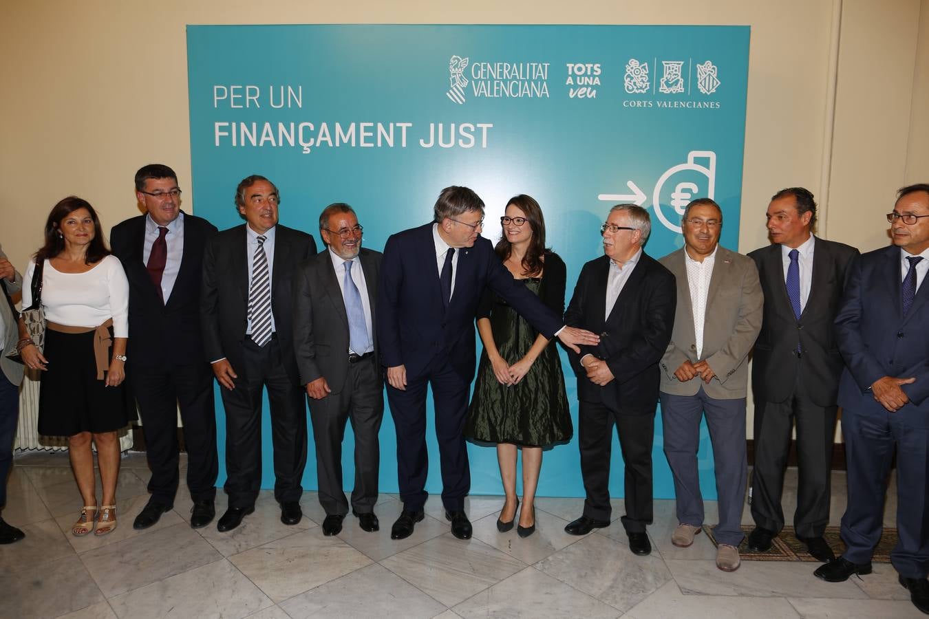 Acto para reivindicar una financiación justa para la Comunitat Valenciana